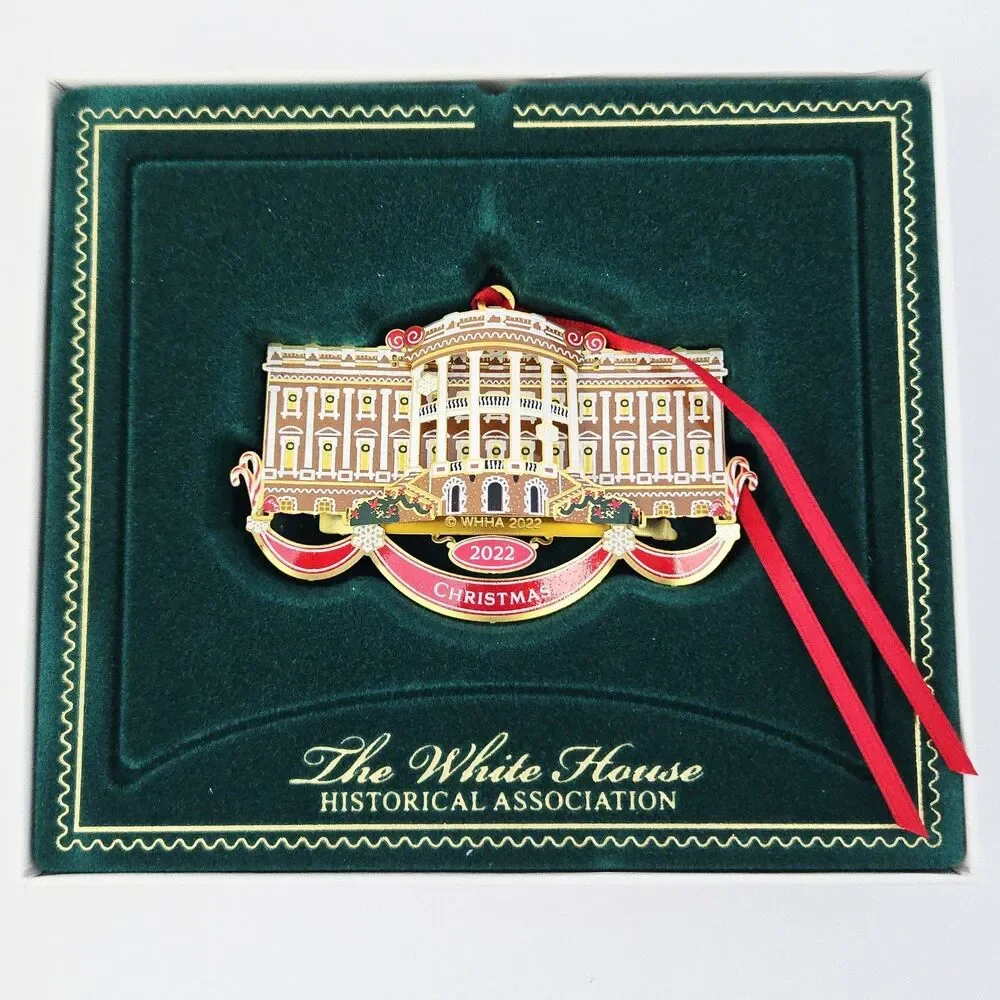 Christmas 2022 The White House Historical Association Ornament w/ Box & Booklet